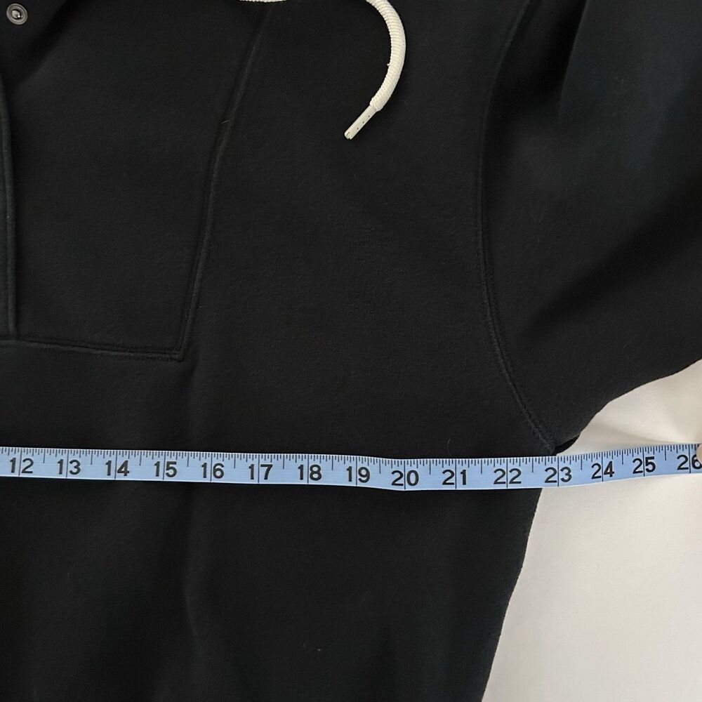 Offline By Aerie Cloud Fleece Snap Front Hoodie Womens Size S Black Oversized - Picture 7 of 10